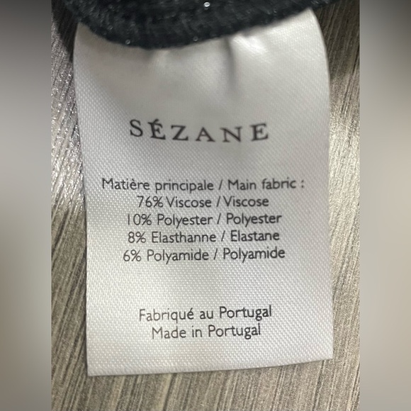 Sezane Calvi Skirt Silver Metallic Stripe Size‎ Medium - Picture 4 of 9